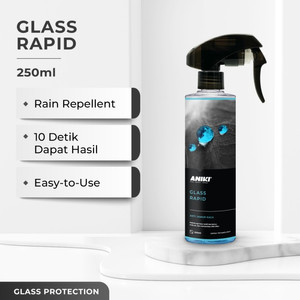 [EZR.0700257] ANIKI Glass Rapid 250ml - Efek Daun Talas / Glass Coating