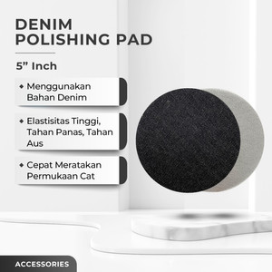 [EZR.0700259] ANIKI 5" inch Denim Polishing Pad / Busa Poles / OrangePeel Removal