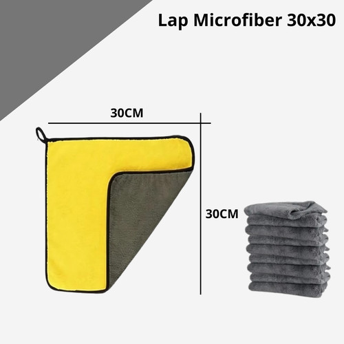 [EZR.0700273] Kain Lap Microfiber 2 Sisi 30x40 Multifungsi Mobil Motor Dapur 30 x 40