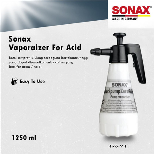 [EZR.0700282] SONAX Pump Botol Semprot Spray for Acid Alcaline Botol Spray Tahan Asam Basa 1,5 Liter