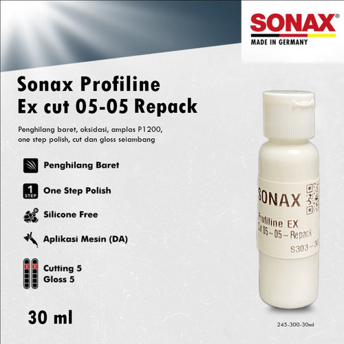 [EZR.0700291] SONAX Profiline EX CUT 05 05 Dual Action Step 1 Cutting Repack / Ecer 245 300