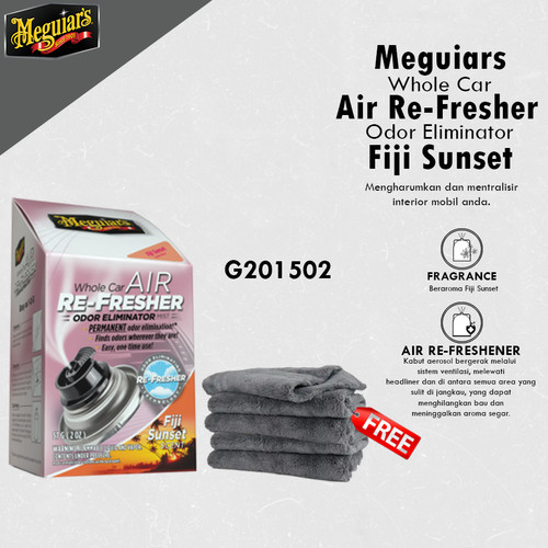 [EZR.0700294] Meguiars - Meguiar'S Whole Car Air Refresher Odor Eliminator Fiji Sunset Scent Parfum Mobil / Pewangi Mobil G201502