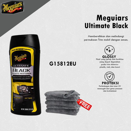 [EZR.0700295] Meguiars - Meguiar's Ultimate Black Plastic Restorer 355ml Penghitam Plastik / Trim Mobil G15812EU