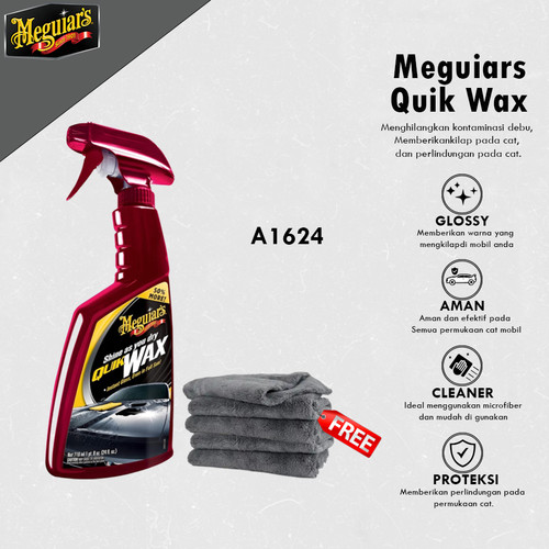 [EZR.0700298] Meguiars - Meguiar'S Quik Wax 709Ml Spray Wax Pengkilap Detailing Mobil / Pelindung Cat Mobil Motor A1624