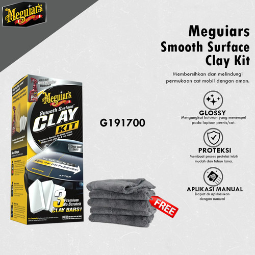[EZR.0700303] Meguiars - Meguiar's Smooth Surface Clay Kit Paket Perawatan Mobil G191700