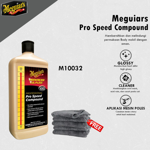 [EZR.0700311] Meguiars - Meguiar'S M100 Pro Speed Compound 32Oz / 946Ml Mirror Glaze Penghilang Baret