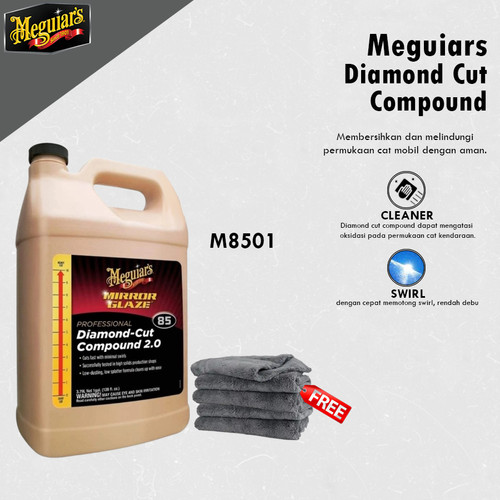 [EZR.0700317] Meguiars - Meguiar's Diamond Cut Compound M85 3,79L Galon Menghilangkan Goresan Baret Mobil M8501