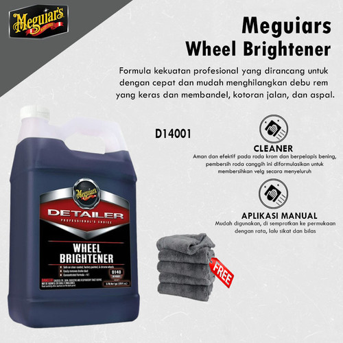 [EZR.0700327] Meguiars - Meguiar'S Wheel Brightener Galon 3,79 Liter Pengkilap Pembersih Velg Mobil Poles D14001