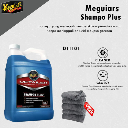 [EZR.0700348] Meguiars - Meguiar'S Shampoo Plus Galon 3,79L Shampo Mobil Cuci Car Wash