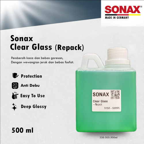 [EZR.0700349] SONAX Clear Glass REPACK 500ml Pembersih Kaca / Glass Cleaner Mobil