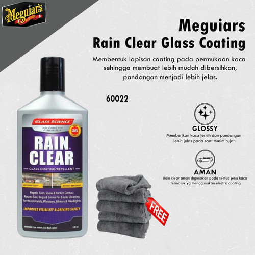 [EZR.0700350] Glass Science Rain Clear Glass Coating 237ml Pembersih Kaca Efek Daun Talas Kaca