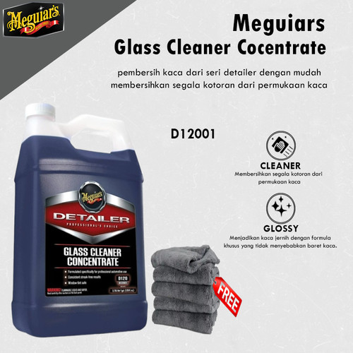 [EZR.0700351] Meguiars - Meguiar's Glass Cleaner Concentrate 3,79L Galon Pembersih Kaca Mobil
