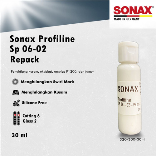 [EZR.0700361] SONAX Profiline SP 06 02 REPACK / ECER - STEP 1 CUTTING / Compound Mobil Penghilang Baret