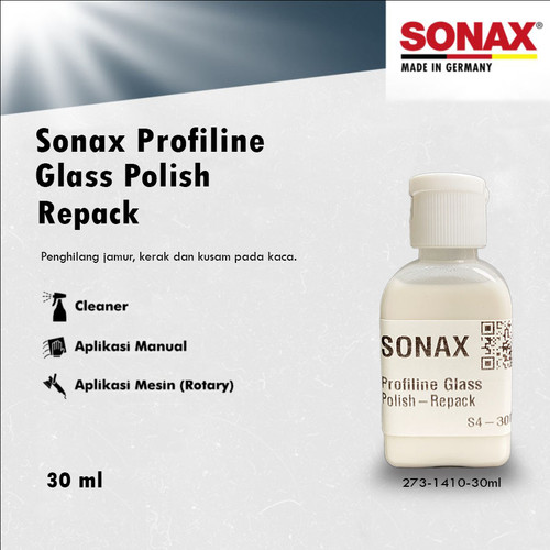 [EZR.0700362] SONAX Profiline Glass Polish REPACK / ECER Hapus Baret Kaca Mobil
