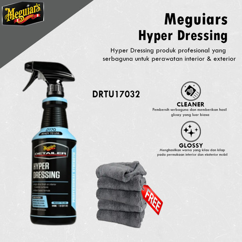 [EZR.0700367] Meguiars - Meguiar'S Hyper Dressing Pembersih Interior & Exterior Mobil 946Ml Pengkilap Trim Mobil