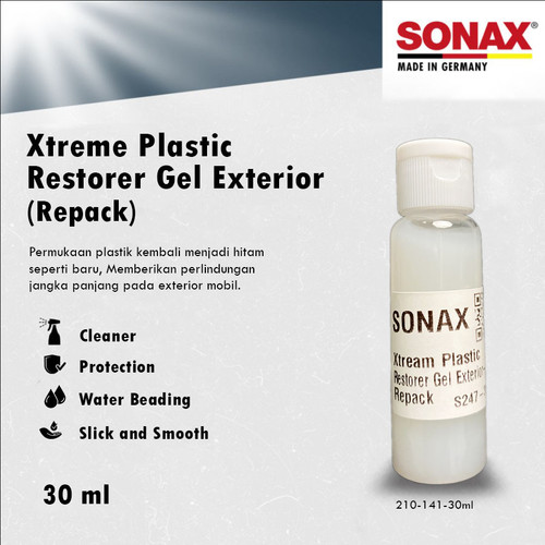 [EZR.0700377] SONAX Xtreme Plastic Restorer Gel Trim Eksterior REPACK / ECER 210-141