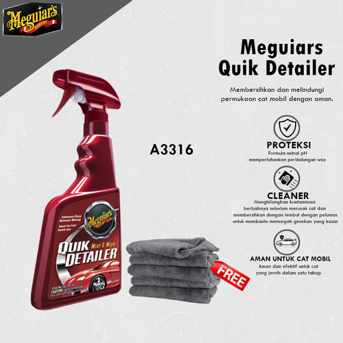 [EZR.0700386] Meguiars - Meguiar's Quik Detailer Mist & Wipe 473ml Pembersih Cat Mobil