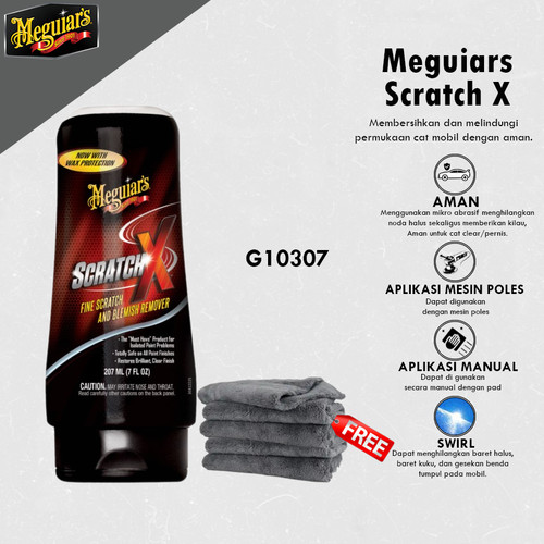 [EZR.0700388] Meguiars - Meguiar's Scratch X 2.0 - Menghilangkan Baret Mobil Motor