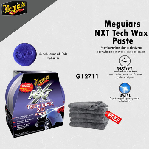 [EZR.0700391] Meguiars - Meguiar'S Nxt Tech Wax 2.0 Paste 311Gr Pelindung Kilau Mobil