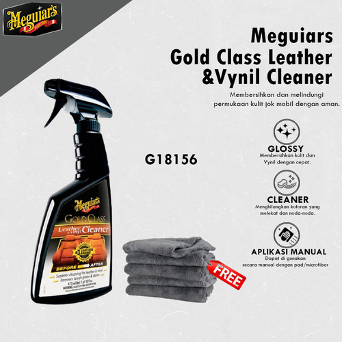 [EZR.0700407] Meguiars - Meguiar's Gold Class Leather & Vinyl Cleaner 473ml Pembersih Jok Kulit