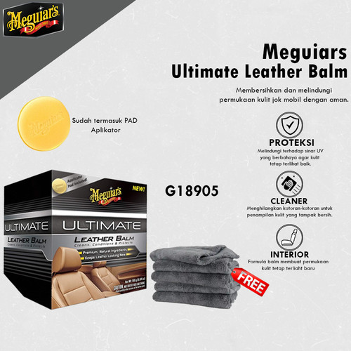 [EZR.0700409] Meguiars - Meguiar's Ultimate Leather Balm 160gr G18905 - Pembersih Kulit Jok Mobil