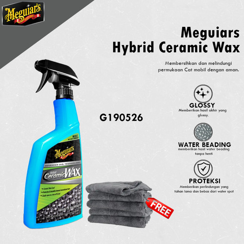 [EZR.0700410] Meguiars - Meguiar's Hybrid Ceramic Wax Spray Wax Semi Nano Coating Body Mobil Motor