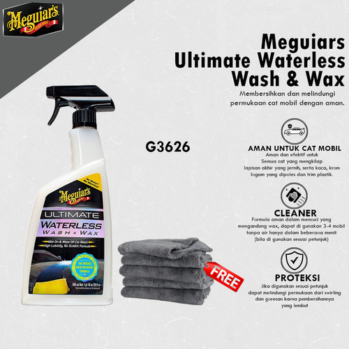 [EZR.0700413] Meguiars - Meguiar's Ultimate Waterless Wash & Wax Anywhere 768ml Cuci Mobil Kering Dry Wash