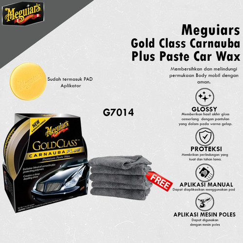 [EZR.0700416] Meguiars - Meguiar'S Gold Class Carnauba Plus Paste Car Wax G7014Eu 311Gr Pengkilap Mobil