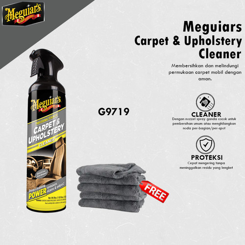 [EZR.0700422] Meguiars - Meguiar'S Carpet And Upholstery Cleaner G9719 Pembersih Jok Kain Fabric Bludru / Carpet