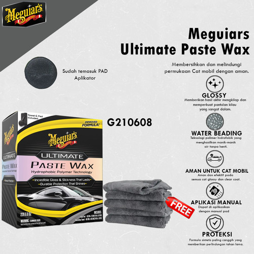 [EZR.0700426] Meguiars - Meguiar's Ultimate Paste Wax Improved Formula 226g Wax Pengkilap Mobil Premium