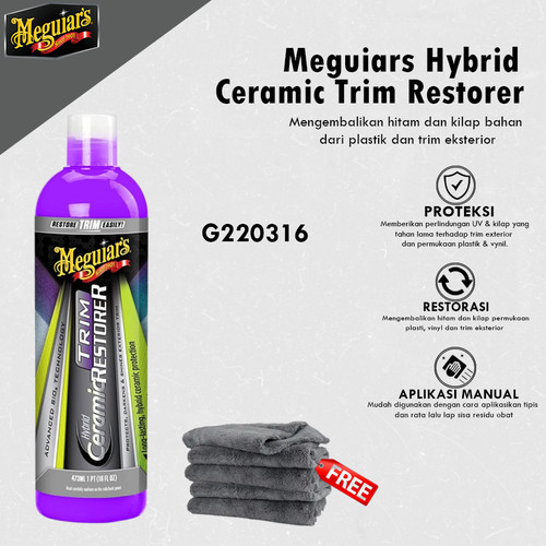 [EZR.0700427] Meguiars - Meguiar's Ceramic Trim Restorer 473ml Pengkilap Plastik / Trim Nano Coating Plastic Exterior
