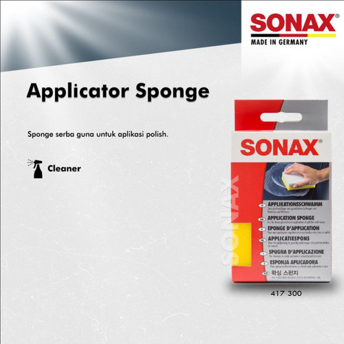 [EZR.0700443] SONAX Applicator Sponge Busa Pad Aplikator Polish & Wax Mobil Motor