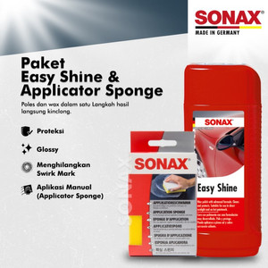 [EZR.0700444] Paket Sonax Easy Shine 250Ml & Sonax Applicator Sponge 150Gr