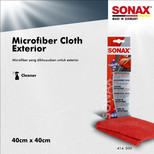[EZR.0700448] Sonax Microfiber Cloth Exterior 40x40 cm Microfiber / Kain Microfiber