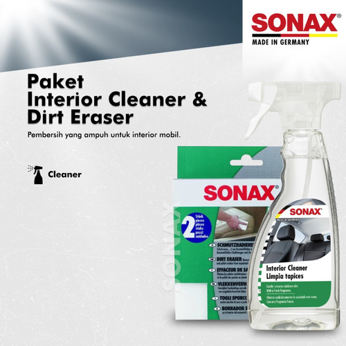 [EZR.0700465] PAKET - SONAX Interior Cleaner 500ml & SONAX Dirt Eraser 250gr