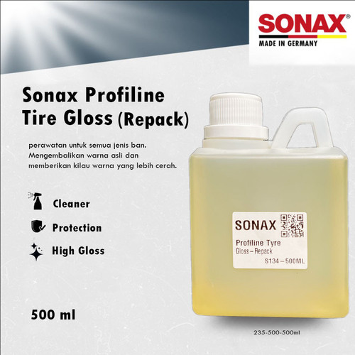 [EZR.0700470] Sonax Profiline Tire Gloss REPACK 500ml Semir Pengkilap Tyre Ban Mobil / Motor