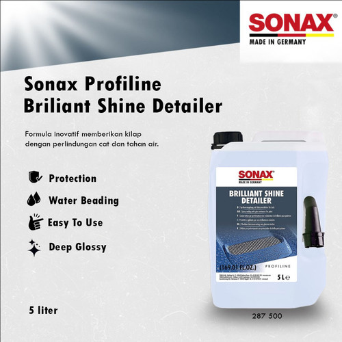 [EZR.0700473] Sonax Brilliant Shine Detailer Original 5 Liter Bsd Pengkilap Wax Mobil