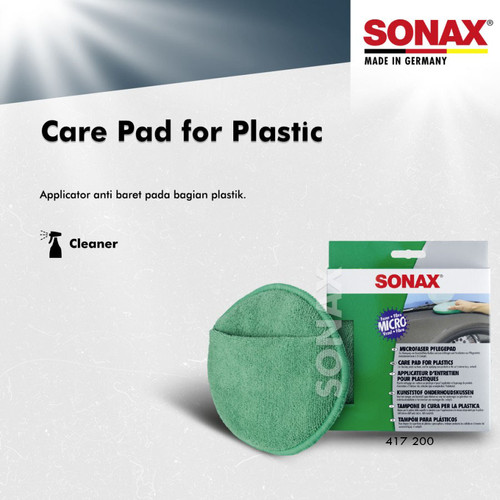 [EZR.0700481] SONAX Care Pad for Plastic ORIGINAL Microfiber Applicator Busa Aplikator