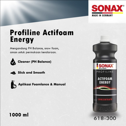 [EZR.0700495] Sonax Profiline Actifoam Energy Shampoo Snow Foam Sampo 1Liter ORIGINAL