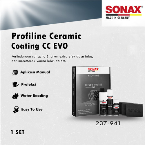 [EZR.0700500] SONAX Profiline CC EVO Ceramic Coating CCEVO 1 SET ORI Nano Coating