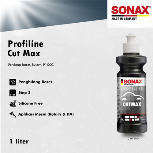 [EZR.0700503] Sonax - Sonax Profiline Cut Max 6/3 Original 1 Liter Cutmax Compound Poles Mobil Motor