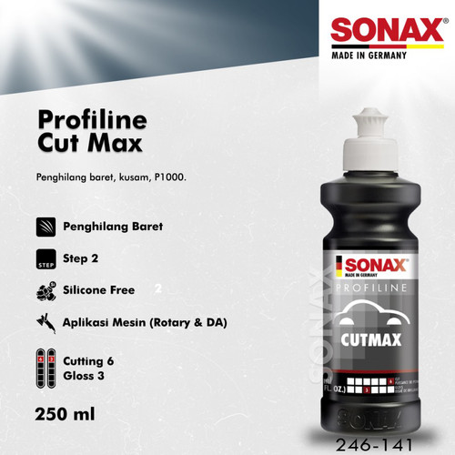 [EZR.0700504] SONAX Profiline Cut Max 6/3 CutMax ORIGINAL 250ml Poles Mobil Motor