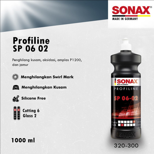 [EZR.0700506] SONAX Profiline SP 06 02 Abrasive Paste 1L / STEP 1 CUTTING / Compound Mobil Penghilang Baret