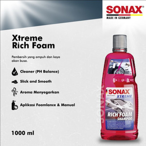 [EZR.0700513] Sonax Xtreme Rich Foam Shampoo 1 Liter Car Wash Shampo Mobil Cuci Salju