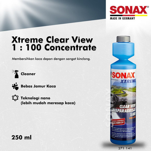 [EZR.0700517] Sonax Xtreme Clear View 1:100 Concentrate 250ml Air Wiper Konsentrat