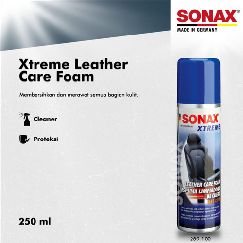 [EZR.0700520] Sonax Xtreme Leather Care Foam 250ml Pembersih & Proteksi Kulit Jok Mobil