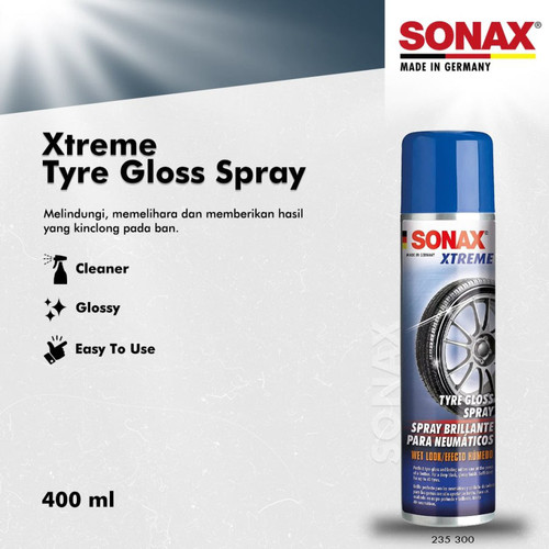 [EZR.0700522] SONAX Xtreme TYRE GLOSS SPRAY 400ml Semir Pengkilap Ban Tire Gloss