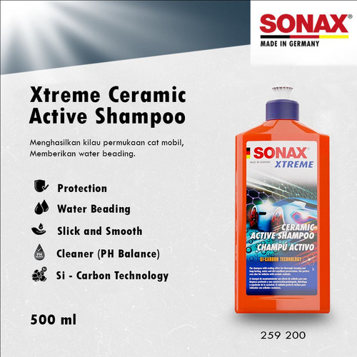 [EZR.0700525] SONAX Xtreme Ceramic Active Shampo 500ml / Shampoo Perawatan Coating Effect
