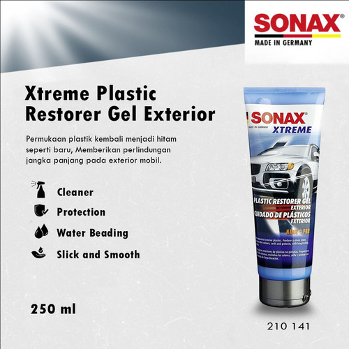 [EZR.0700526] Sonax Xtreme Extreme Plastic Restorer Gel 250ml ORIGINAL Trim Eksterior