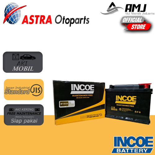 [EZR.0700527] Aki Mobil All New Voxy 555-59 / 55559 Incoe MF Astra 12V 55Ah